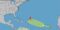 National Hurricane Center tracking map showing Tropical Storm Gabrielle in the Atlantic Ocean southeast of Bermuda with a yellow cone indicating its projected path northeastward.