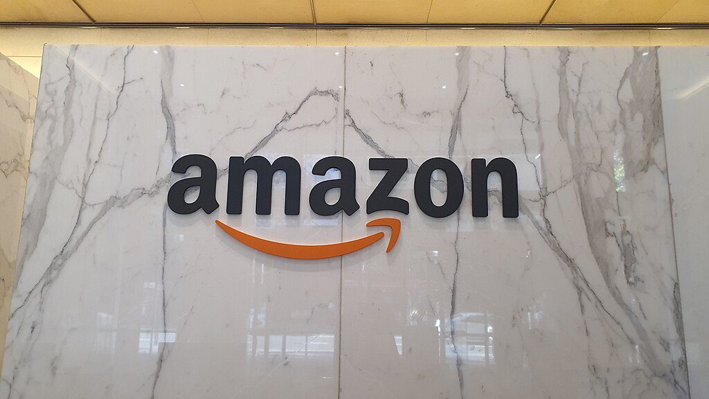 Amazon wall logo at Sydney office
