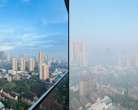 MUMBAI AiR POLLUTION BEFORE AND AFTER