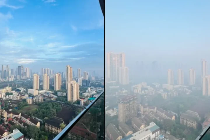 MUMBAI AiR POLLUTION BEFORE AND AFTER