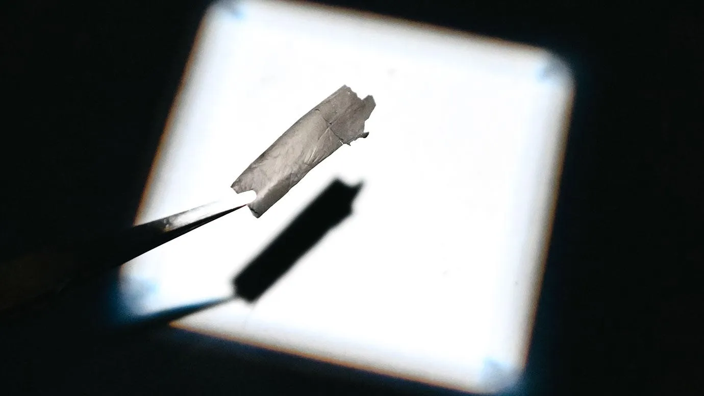 Carbon nanofiber-based direct air capture filter developed by the University of Chicago for use inside HVAC ventilation systems to remove CO2 from indoor air