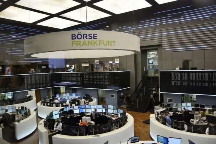 Trading floor of a stock exchange.