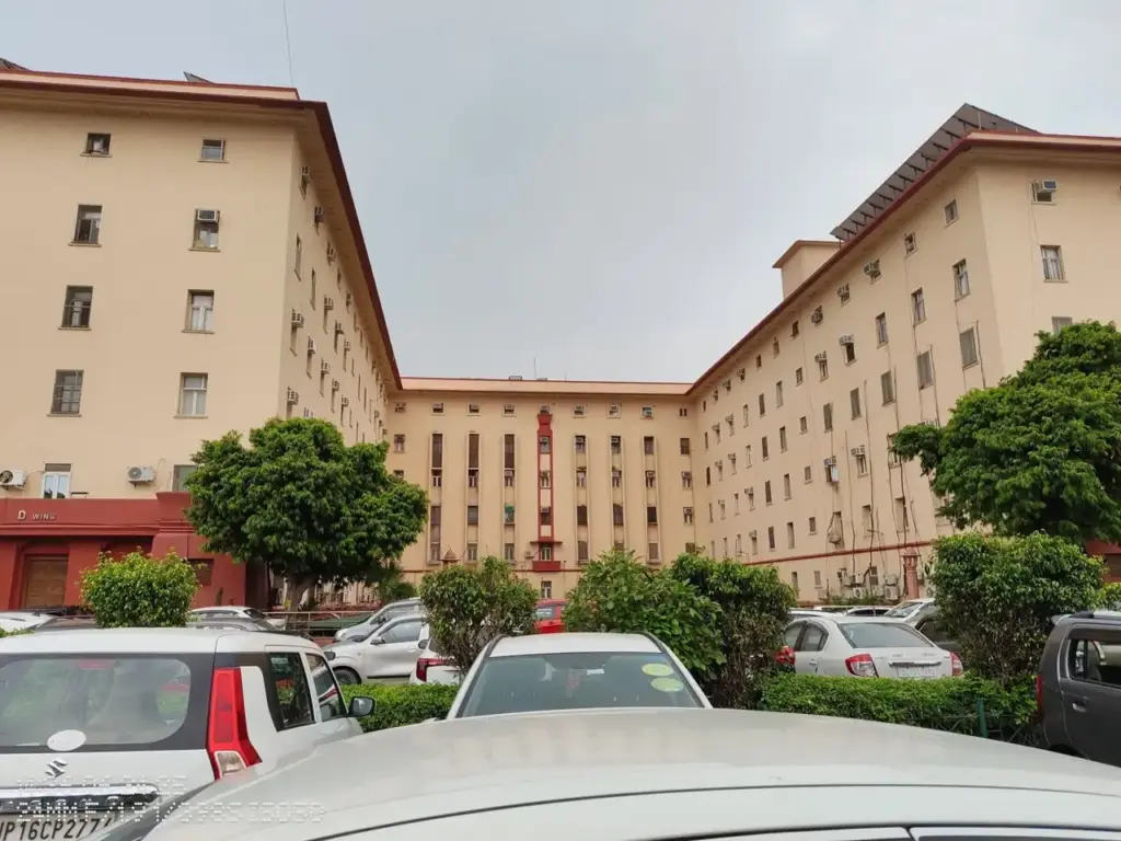 D Wing of Krishi Bhavan, New Delhi.