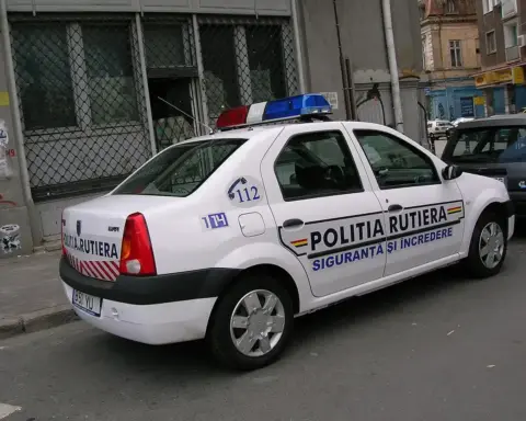 A police officer on traffic duty.