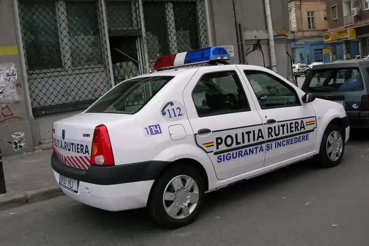 A police officer on traffic duty.