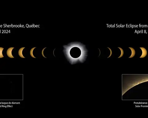 The Sun's corona during a total solar eclipse.