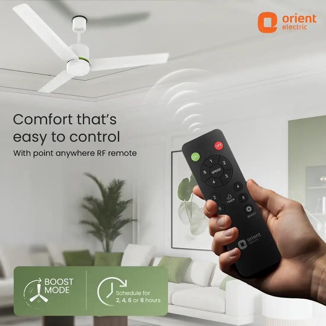Orient Ecotech Volt with point-anywhere RF remote