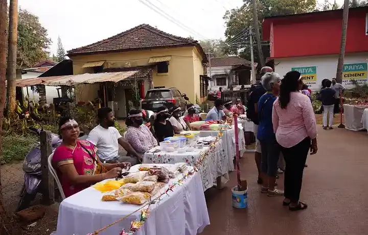 Women vendors at a rural market in India