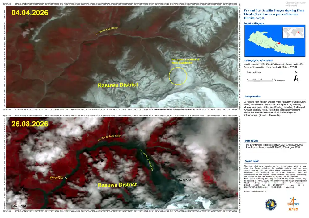 Nepal Flood Death Toll Reaches 489; 18 Workers Trapped at Langtang Hydropower Project