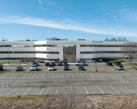 Exterior of the CareCloud headquarters building at 80 Lamberton Road, Windsor, Connecticut, the company that reported the 3.75 million patient data breach.