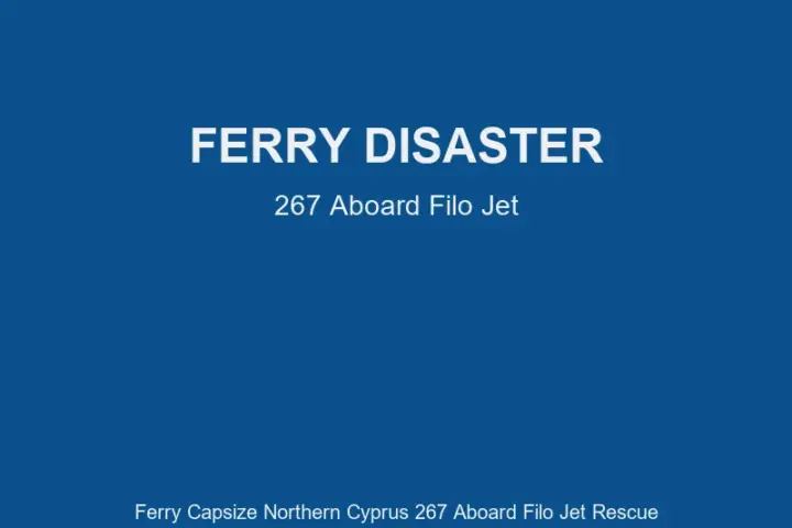 Passenger ferry vessel in Mediterranean waters near Cyprus