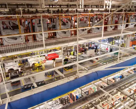 Ford Rouge factory tour, Dearborn Michigan — legacy auto manufacturing