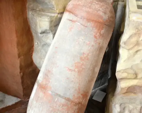 An ancient Roman amphora of the type used to carry wine and oil