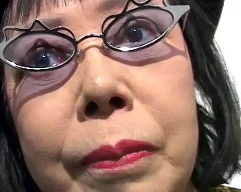 Yayoi Kusama portrait, circa 2004