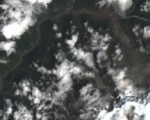 Landsat 9 satellite view of Nepal flood, 26 Aug 2026