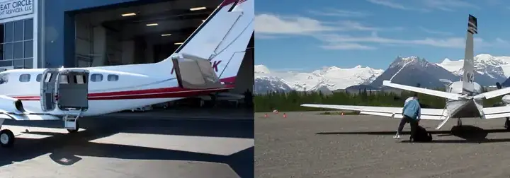 Security Aviation Cessna 441 Conquest II, the aircraft type that crashed near Cape Newenham, Alaska