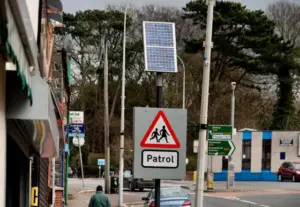Solar panels installed in the UK