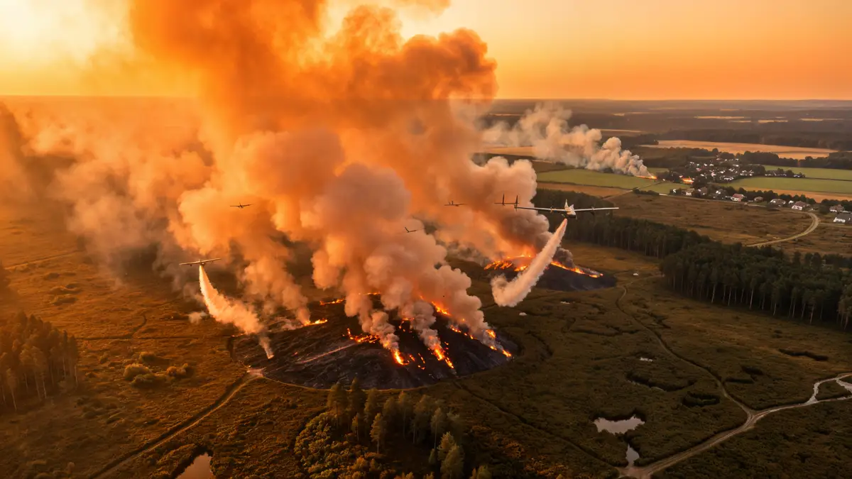 Belgium’s Largest Wildfire on Record Burns 3,000 Hectares in High Fens as EU Deploys Aircraft