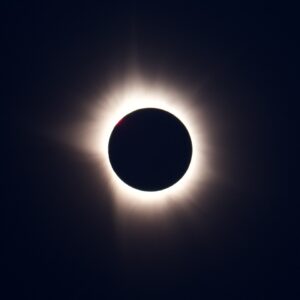 Total solar eclipse totality over Valladolid, Spain on August 12, 2026