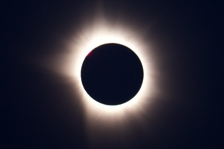 Total solar eclipse totality over Valladolid, Spain on August 12, 2026