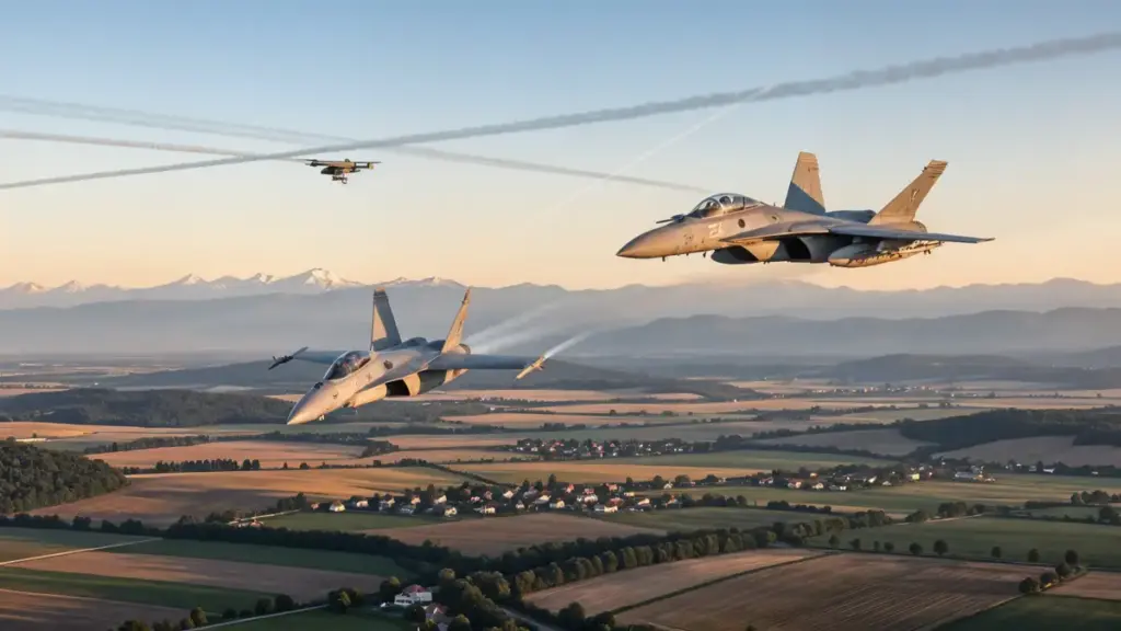 Spanish F-18s Shoot Down Drone Over Romania Near Moldova Border in Escalating Airspace Clash