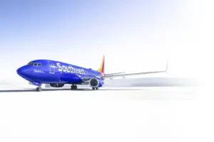 A Southwest Airlines aircraft on a runway.