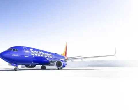 A Southwest Airlines aircraft on a runway.