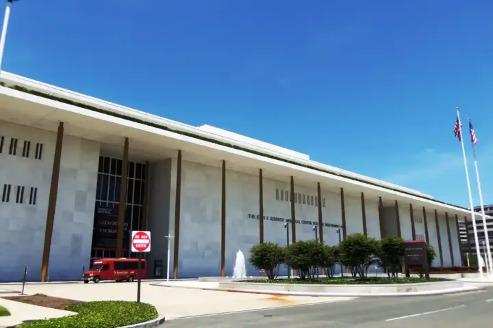 Exterior of the Kennedy Center in Washington, D.C.