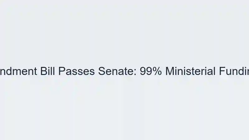NDIS Amendment Bill Passes Senate: 99% Ministerial Funding Slashes