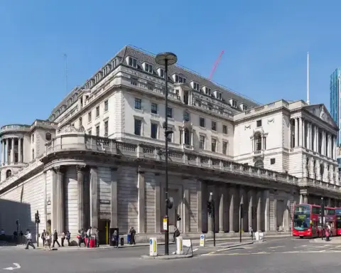 Bank of England building in London