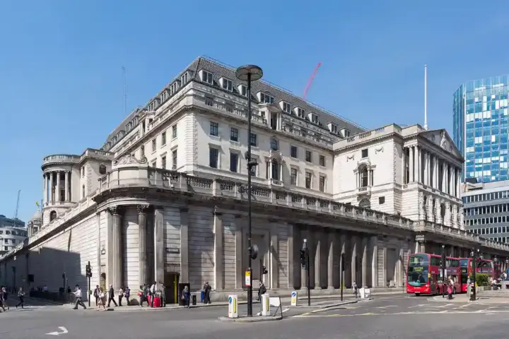 Bank of England building in London