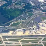 Aerial view of Philadelphia International Airport