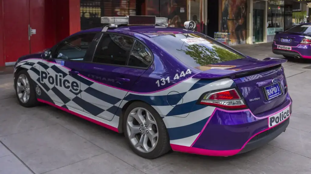 ACT Policing vehicle in Canberra.