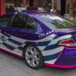 ACT Policing vehicle in Canberra.