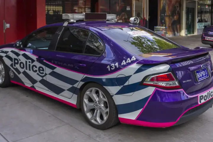 ACT Policing vehicle in Canberra.