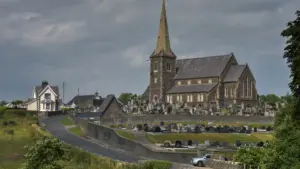 Drumcree Church in Portadown, County Armagh, Northern Ireland.