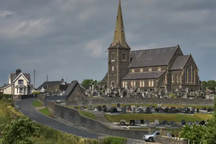 Drumcree Church in Portadown, County Armagh, Northern Ireland.