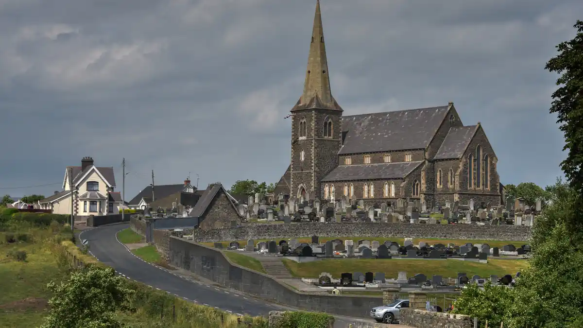 Drumcree Church in Portadown, County Armagh, Northern Ireland.