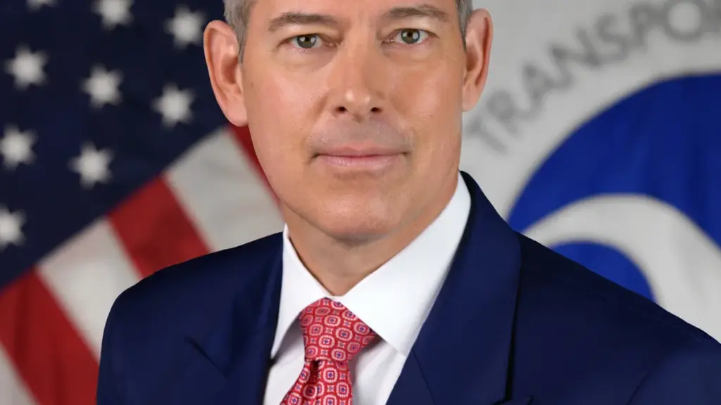 Official portrait of U.S. Transportation Secretary Sean Duffy.