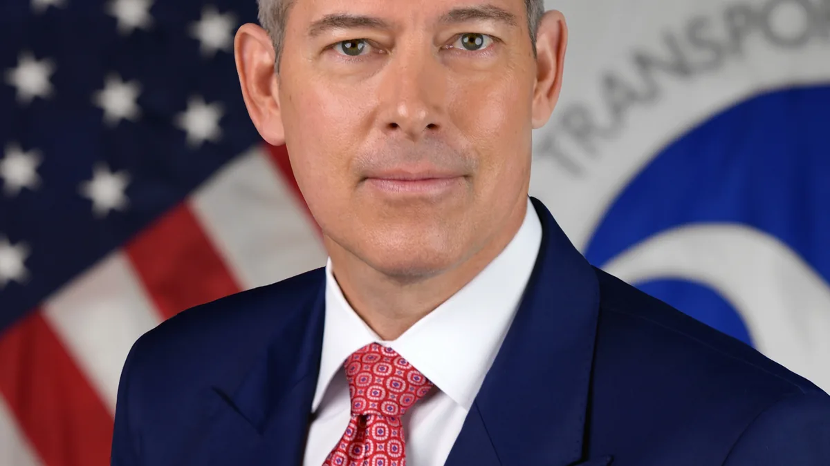 Official portrait of U.S. Transportation Secretary Sean Duffy.