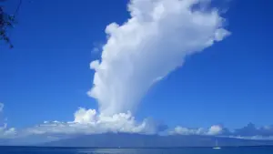 Clouds over Maui, Hawaii.
