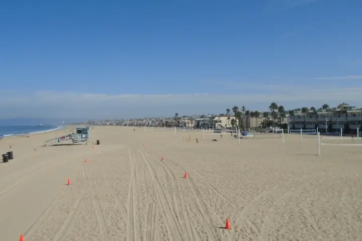 Hermosa Beach in Los Angeles County, California.