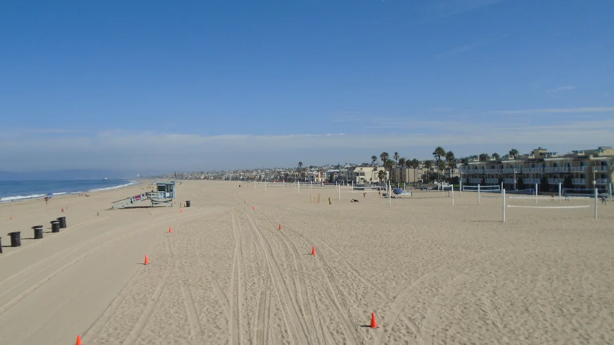 Hermosa Beach in Los Angeles County, California.