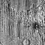 Lunar Reconnaissance Orbiter image showing the newly formed McGetchin crater on the Moon