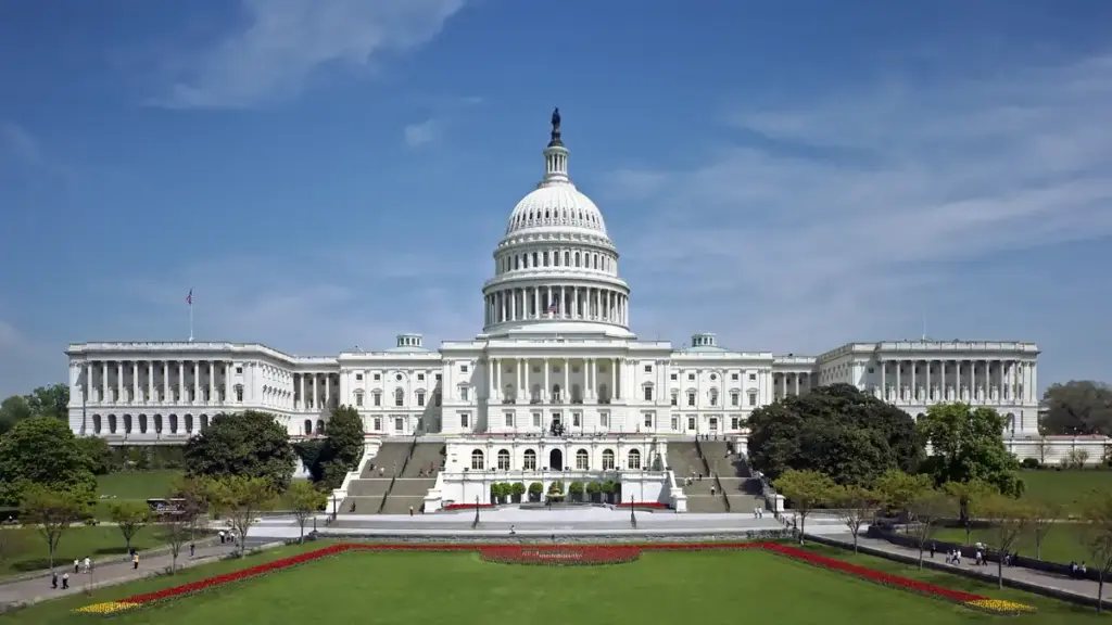 West front of the United States Capitol building in Washington DC