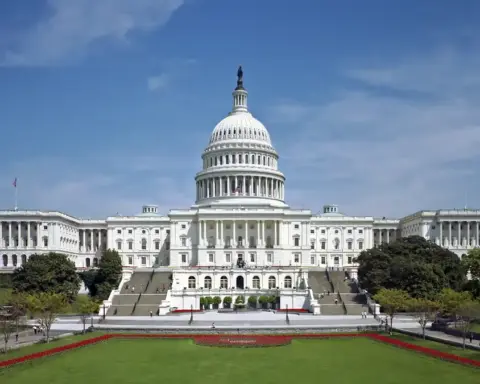 US Capitol building under a blue sky, used as context for the Michigan Senate race