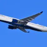 Delta Air Lines Airbus A330 departing from Boston