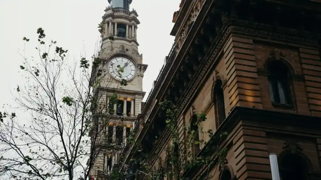 Clock tower in Sydney, Australia