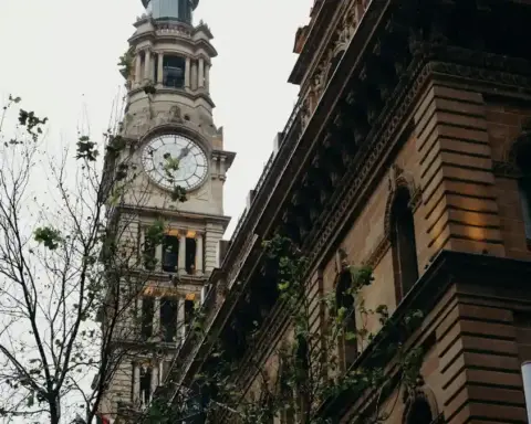 Clock tower in Sydney, Australia