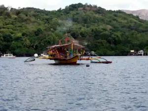 Boat operating in Coron, Palawan, Philippines.
